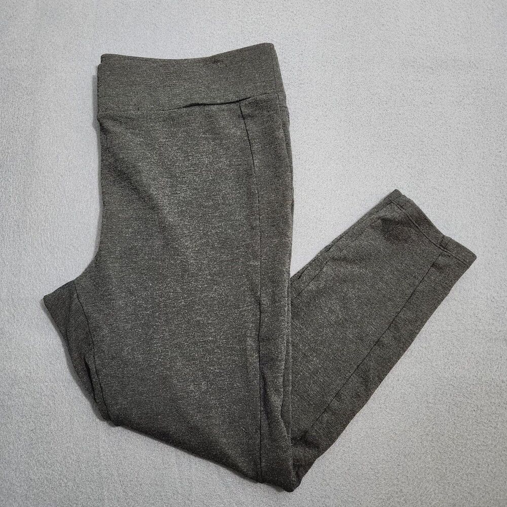 LOFT Women L Dark Gray Pull On Skinny Leggings